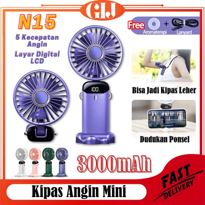 TERMURAH Kipas Leher Portable Mini Sport Neck Fan (Kipas Angin Leher Kalung) /KIPAS ANGIN MINI/KIPAS