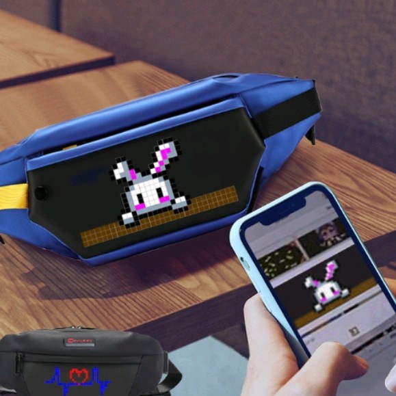 PIXOO SLINGBAG PIXEL TAS SLEMPANG LED ORIGINAL CUSTOMIZABLE PIXEL