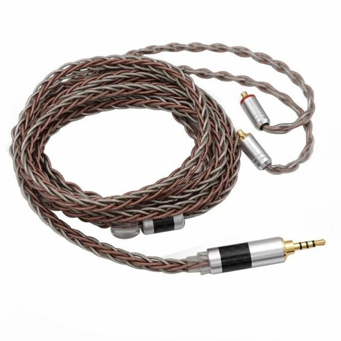 Tripowin C8 Upgrade Cable Mic 8 Core Silver Copper Foil Braided Kabel