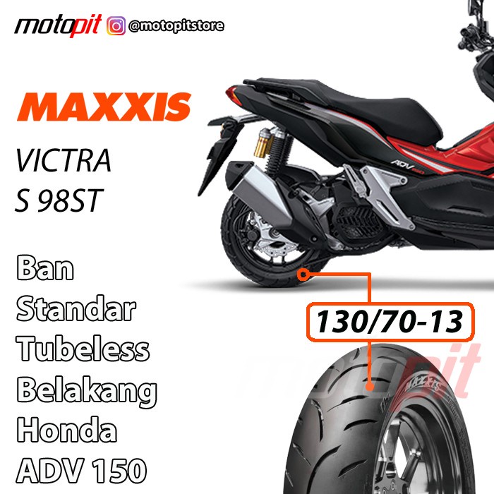 Maxxis VICTRA 130/70-13 Ban Standar Honda ADV 150 Belakang Tubeless ready