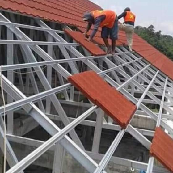 PEMASANGAN BAJA RINGAN DAN ATAP GENTENG METAL PASIR HARGA MURH  KELVINPRAMA5