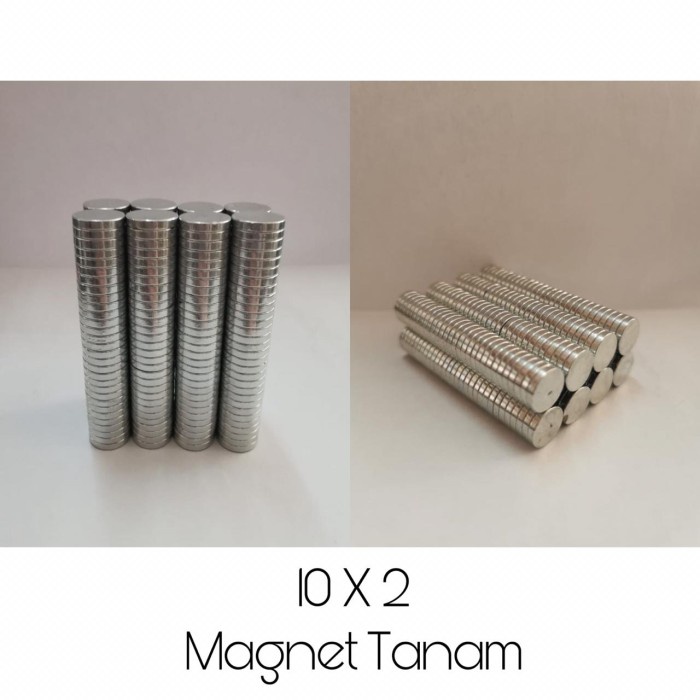 

magnet tanam neodymium 10x2 nikel