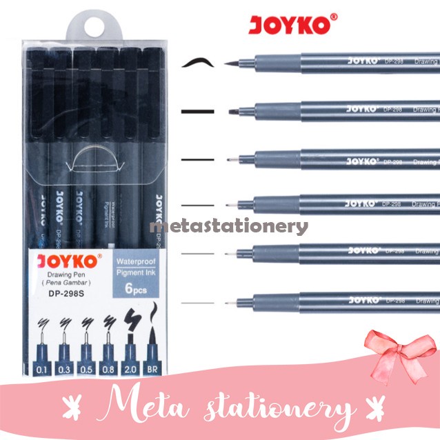 

Drawing Pen / Pena Gambar Joyko Dp-298S (6 Pc) Terbaru