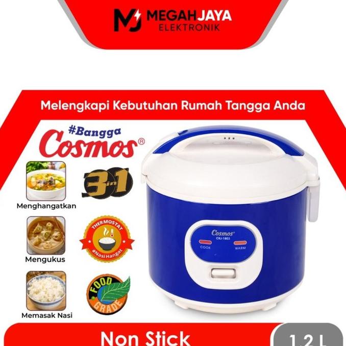 Cosmos Rice Cooker / Magic Com Crj1803 / Crj 1803 / Crj-1803 (1,2 Tinamayi