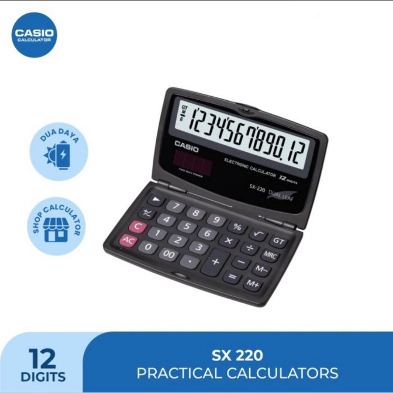 

CASIO KALKULATOR SX 220 LIPAT TRAVEL