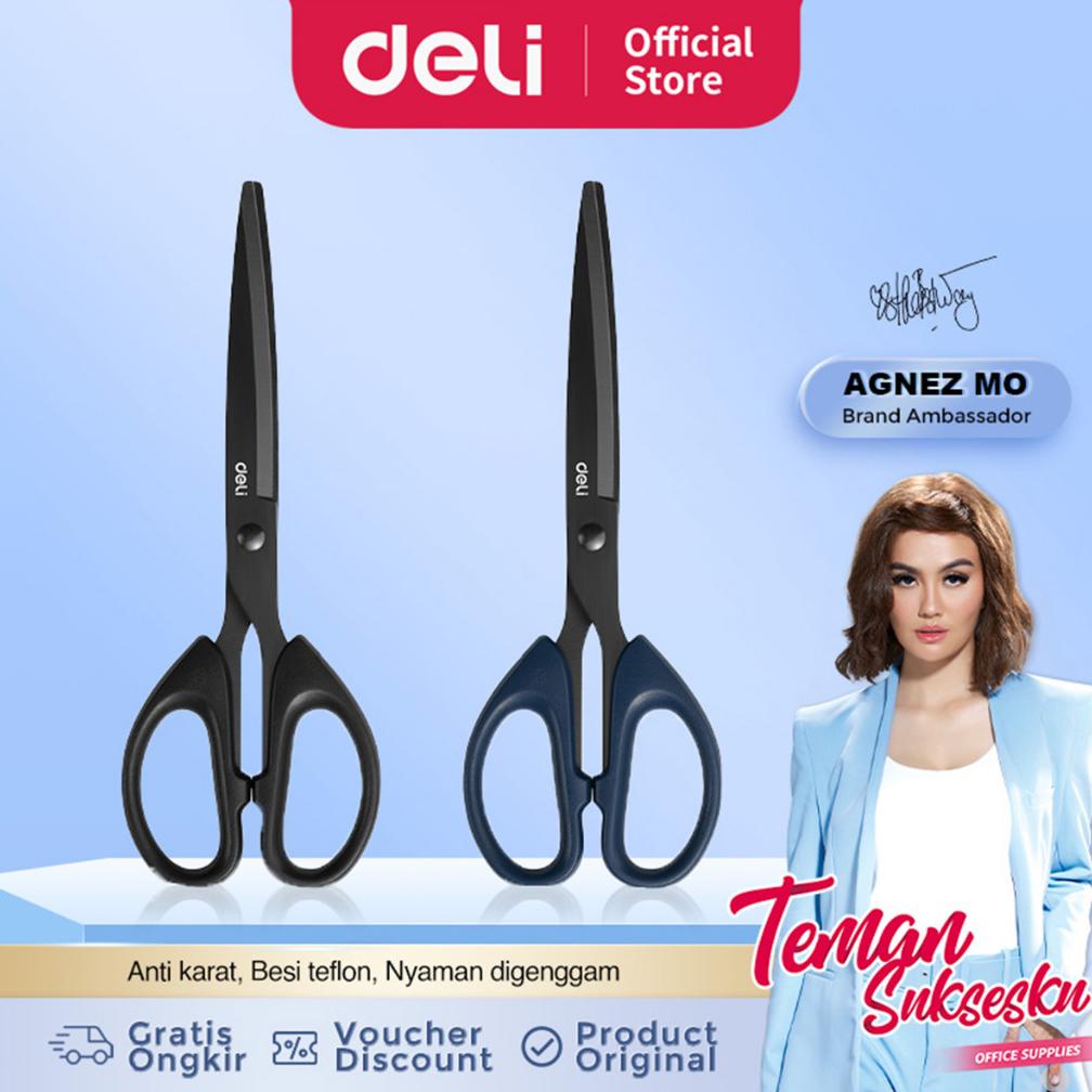 

Deli Gunting Teflon / Scissor Anti Karat Nyaman Digenggam 6009-S