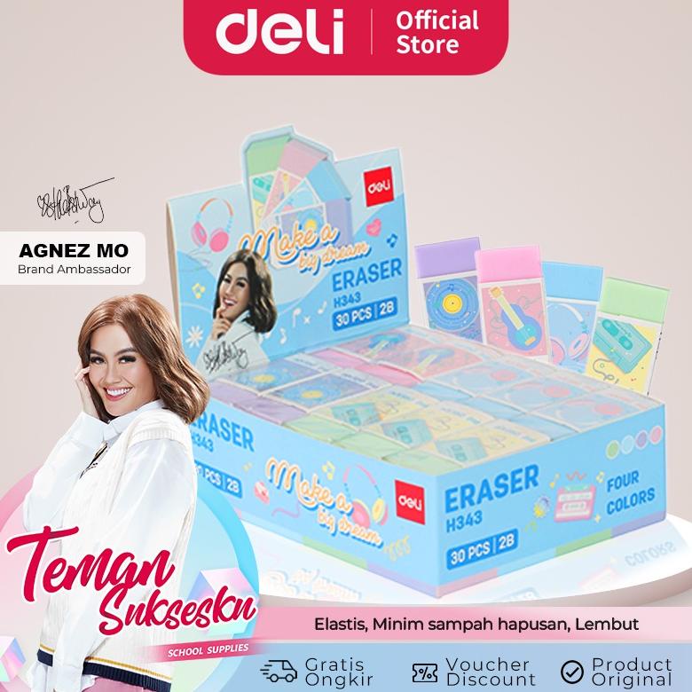 

[DELI X AGNEZ MO] Deli Pencil Eraser / Penghapus Elastis Warna Macaroon CH343