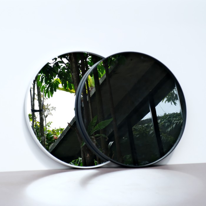 cermin bulat/cermin dinding/cermin toilet/cermin kamar/cermin dia 60cm