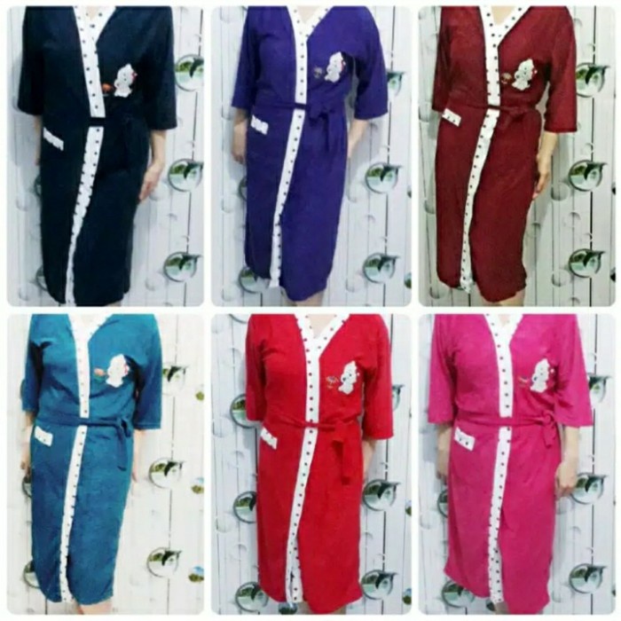 Kimono baju handuk wanita|kimono handuk wanita|baju mandi wanita - rndom, dewasa(N8P2) Kimono Handuk
