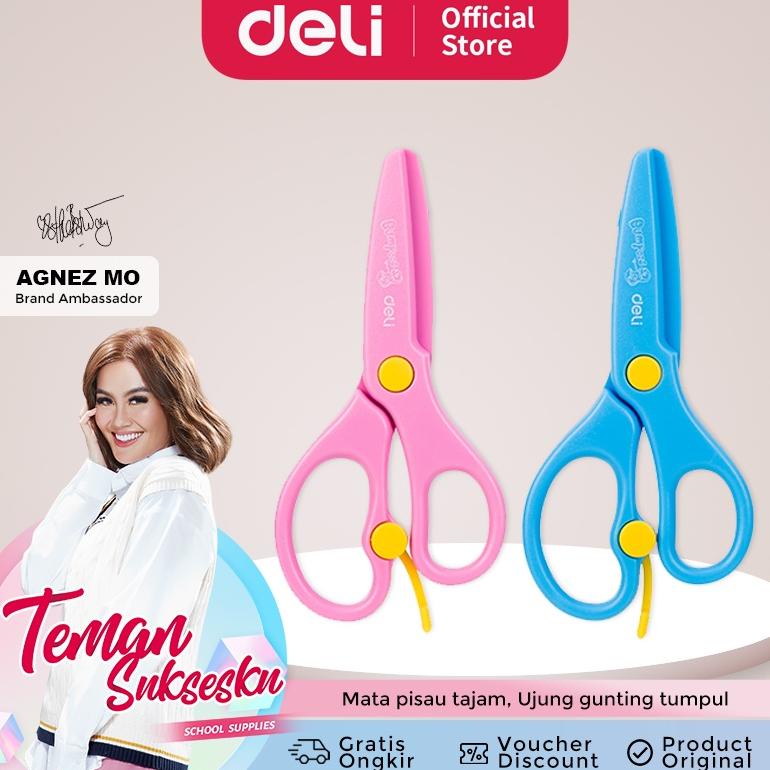 

Deli Gunting Anak Plastik Deli ED60402 tip tumpul untuk penggunaan yang aman desain trendi ED60402