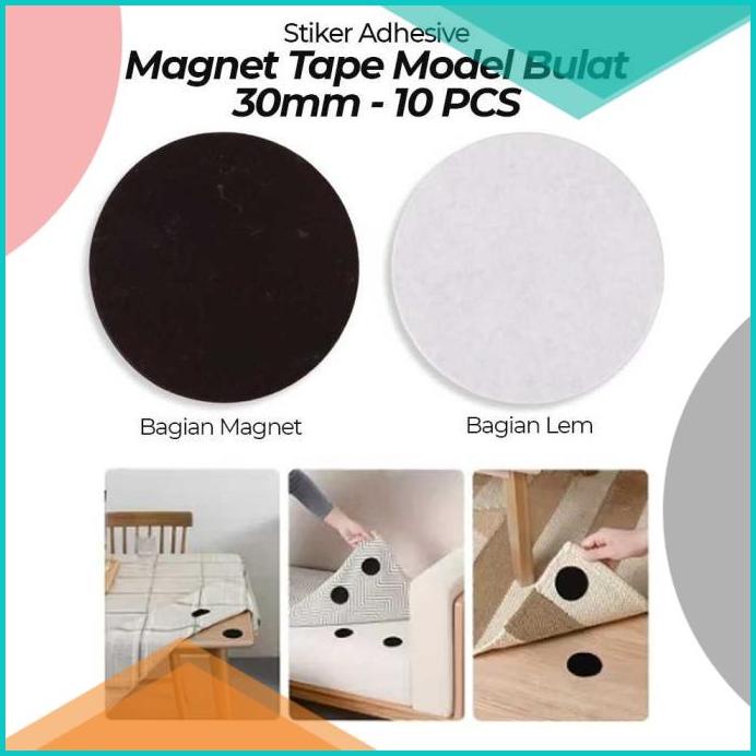 

Stiker Magnet Tape 3M Bulat 30mm 10 PCS - JC-3M 20JVLZ3 parts