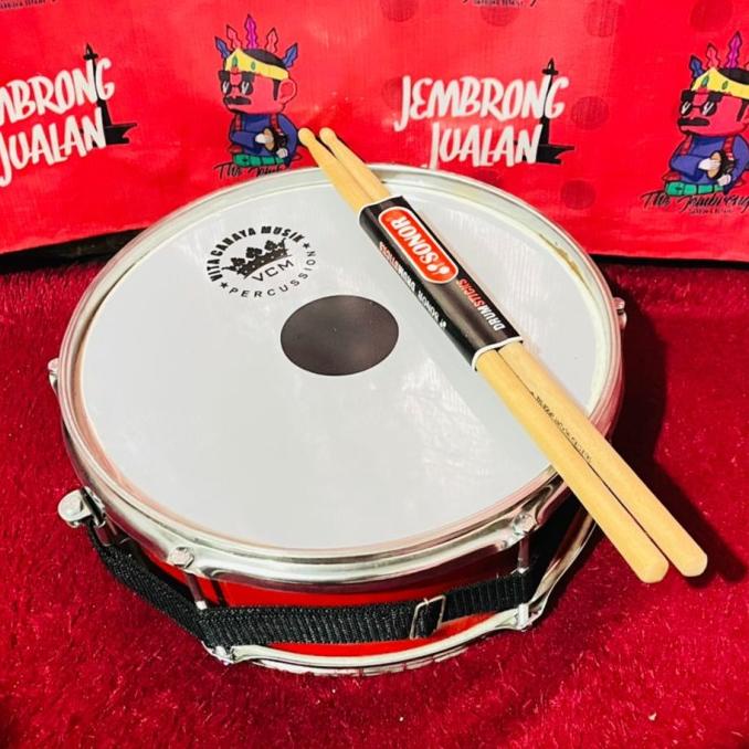 SNARE DRUM 12 INC MURAH FREE STIK SNARE SUPPORTER ALAT BANGUNIN SAHUR