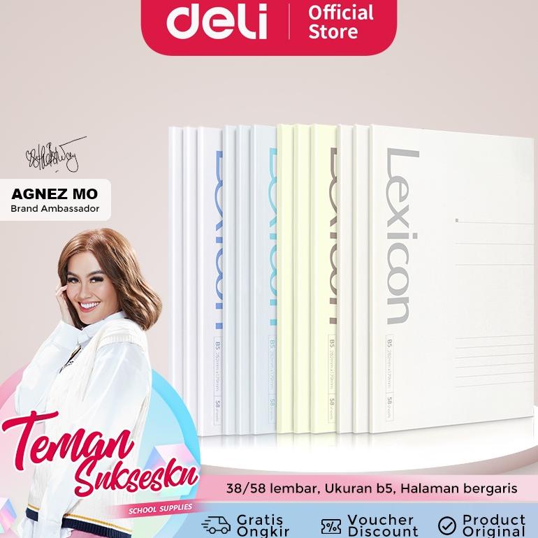 

Deli Notebook Buku Tulis Kantor B5 38/58 Lembar 7987 7988
