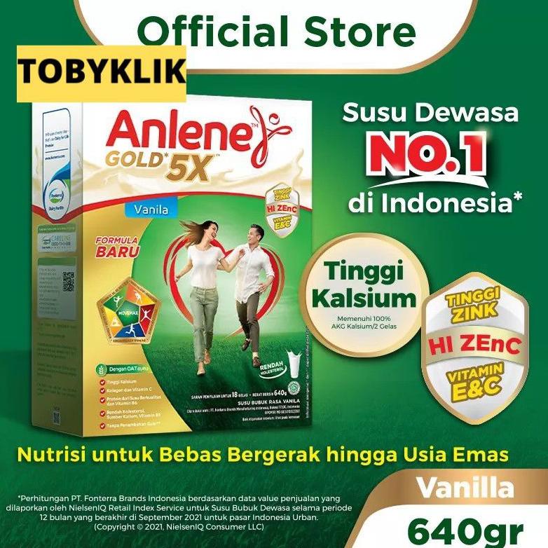 

Big Sale - Anlene Gold 5X / Susu Bubuk Dewasa 640gr dan 885gr !