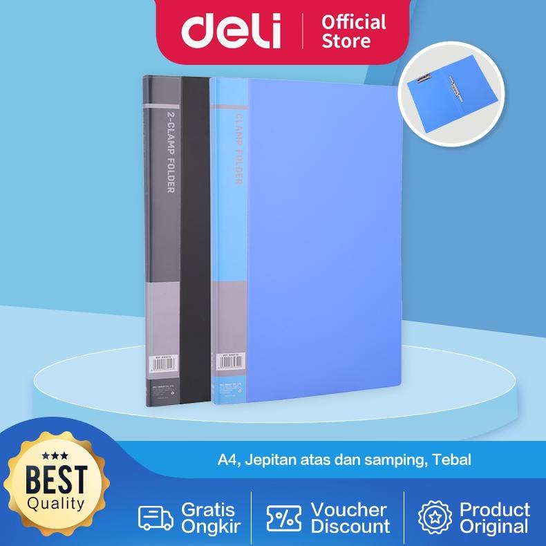 

Deli File Two Clamp Folder / Lever File / Map Jepit F4 Muat Sampai Dengan 150 Lembar 2 Penjepit Kuat dan Tahan lama EB303X2
