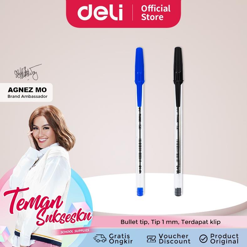 

Deli Ballpoint Pen / Pulpen Bolpoin Tip 1 MM Penulisan Lancar dan Halus EQ4-XX