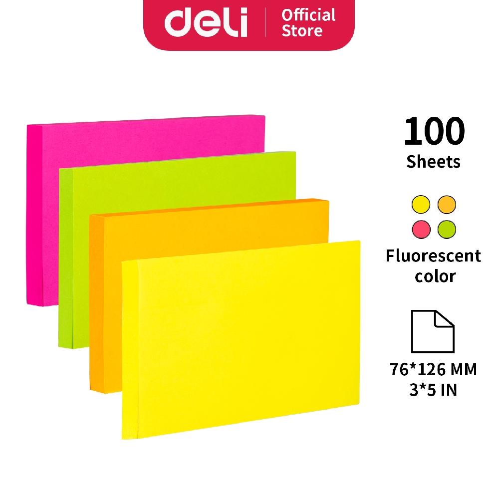 

Deli Memo tempel - Sticky Notes 76126mm 3''5'' perekat yang kuat tahan lama EA02502