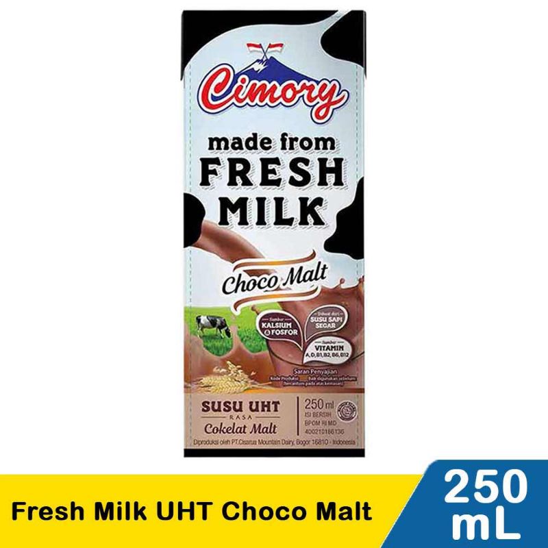 

Cimory Fresh Milk Uht Choco Malt 250Ml