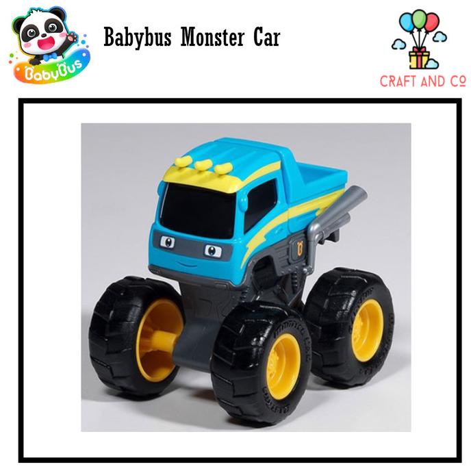 Mainan mobil Monster Truck Babybus Police Car Truck Fire truck Tow