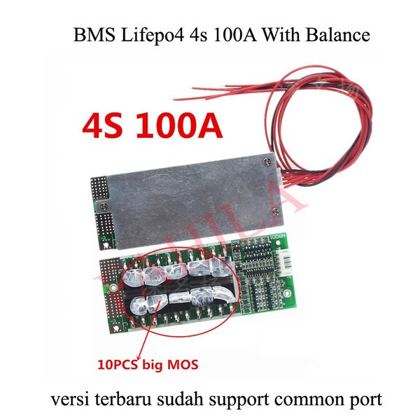 Bms Lifepo4 4S 100A 3.2V With Balance