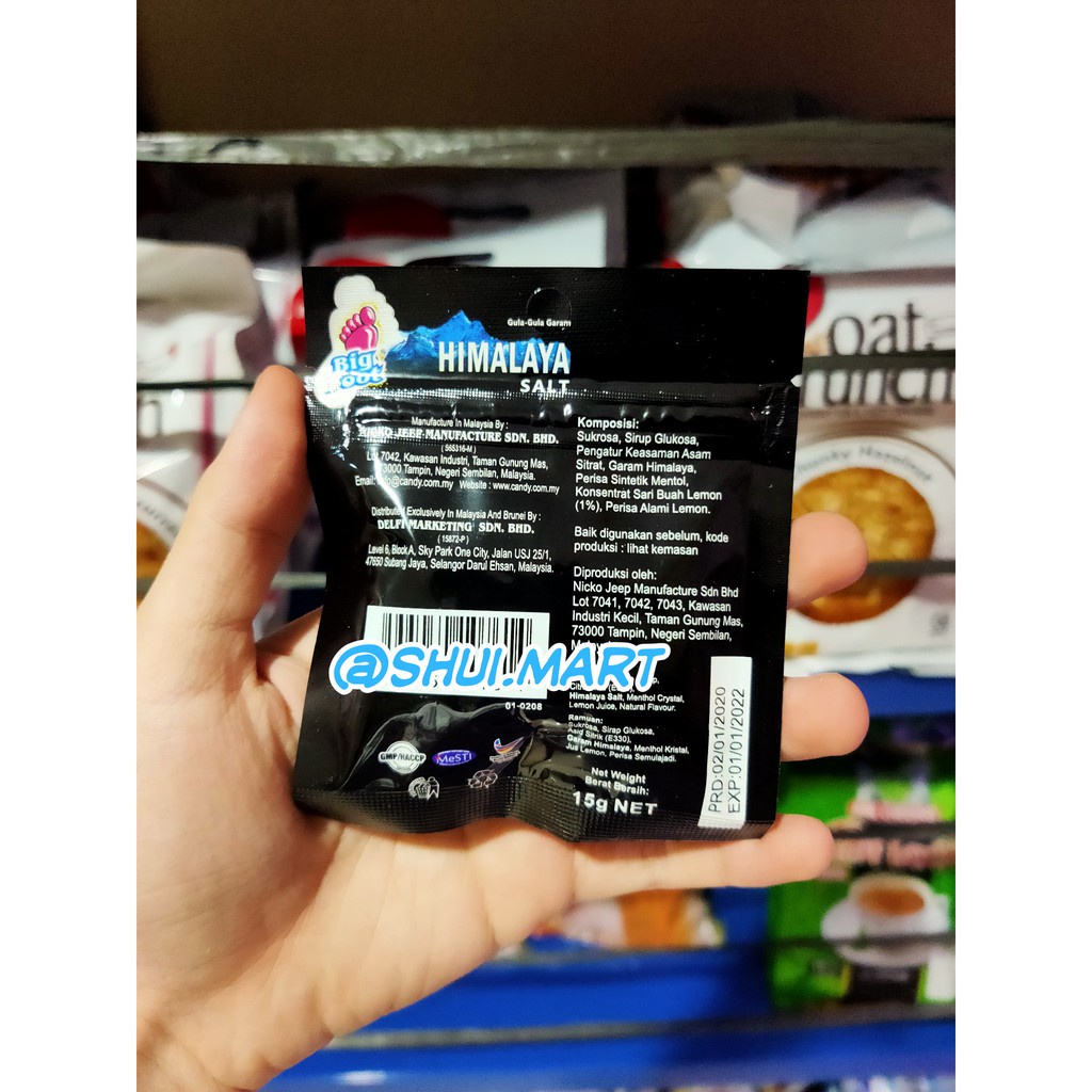 

Big Foot Himalaya / Himalayan Candy Box / Permen Segar Rasa Lemon Nt Isi 12 Pcs