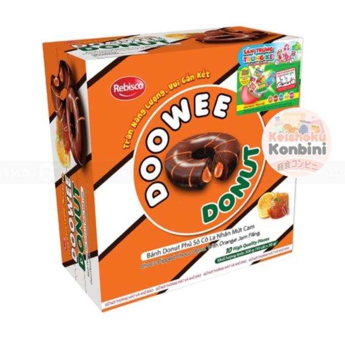 

DOOWEE DONUT CHOCOLATE CAKE WITH ORANGE JAM / SNACK IMPOR / DONAT SINTARAHMA5