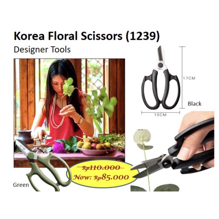 

Promo Korea Florist Scissors Gunting Korea Barang Florist Bunga
