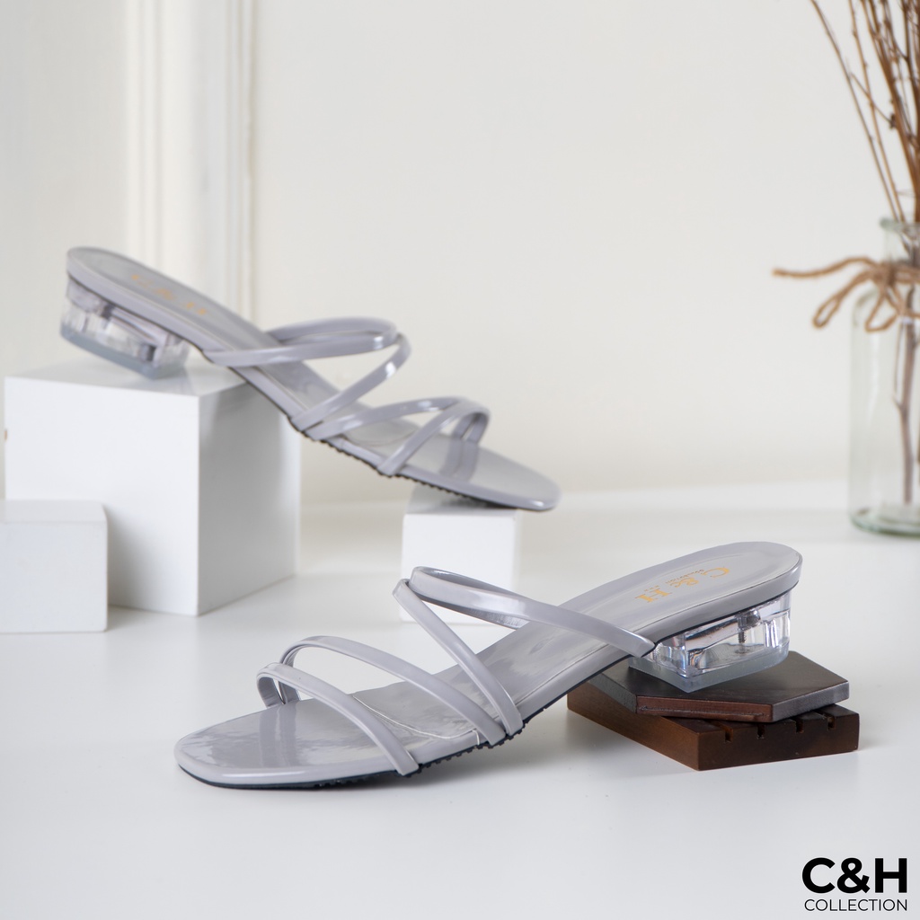 AQEELA sandal heels wanita tali b4 / sandal hak kaca 3cm / sandal heels / sandal wanita