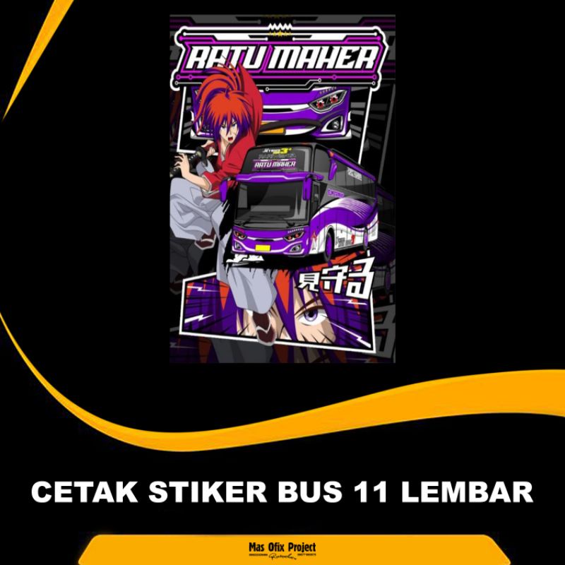 

STIKER BUS BASURI 11 LEMBAR