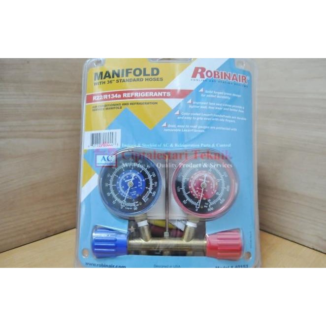 Manifold Gauge Robinair 40153 (R22, R134A) Robinair