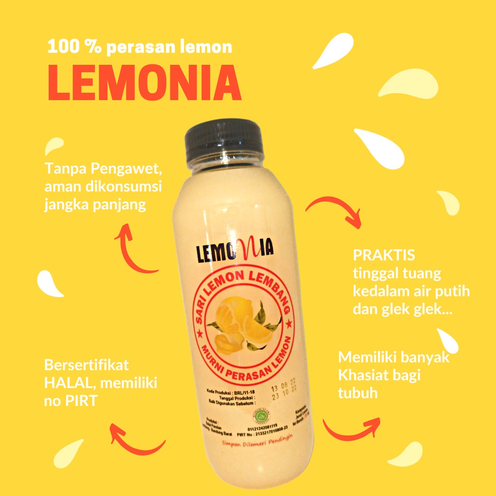 

[Bisa Cod] Untuk Dan Daya Tahan Tubuh, Murni Perasan Lemon