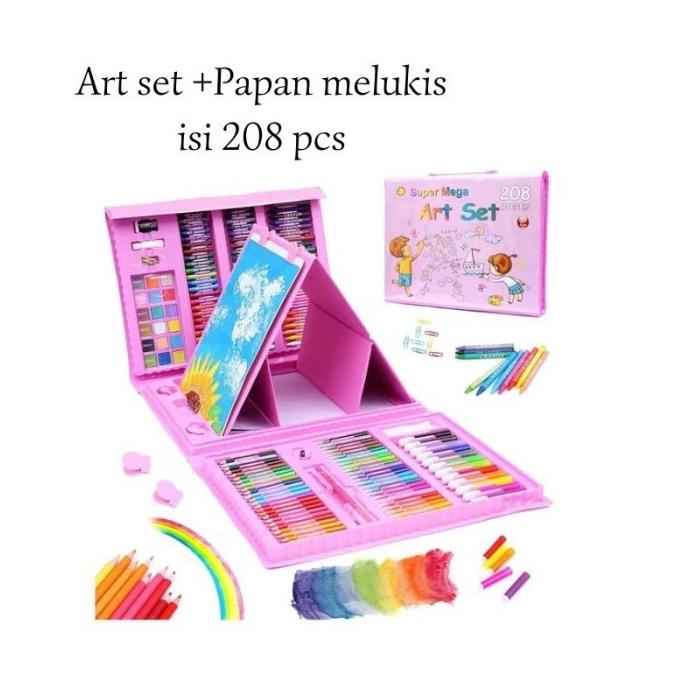 

AM208 - Alat Gambar Crayon Super Mega Art set isi 208 pcs Pensil Warna