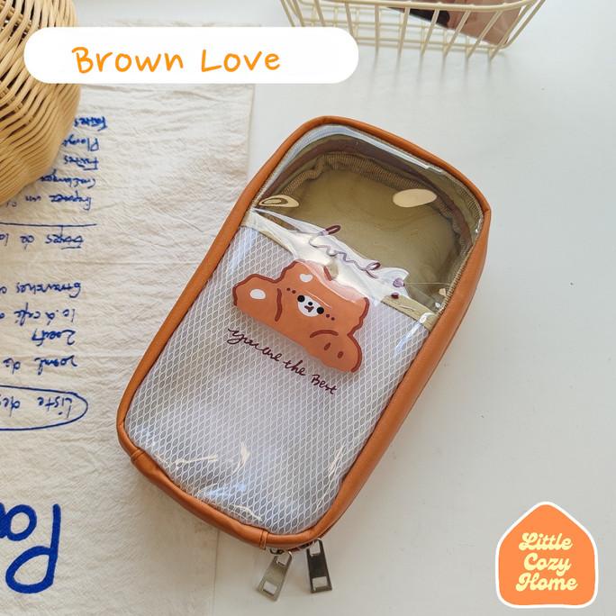 

Cutie Jumbo Transparent Pencil Case / Korean Style Kotak Tempat Pensil