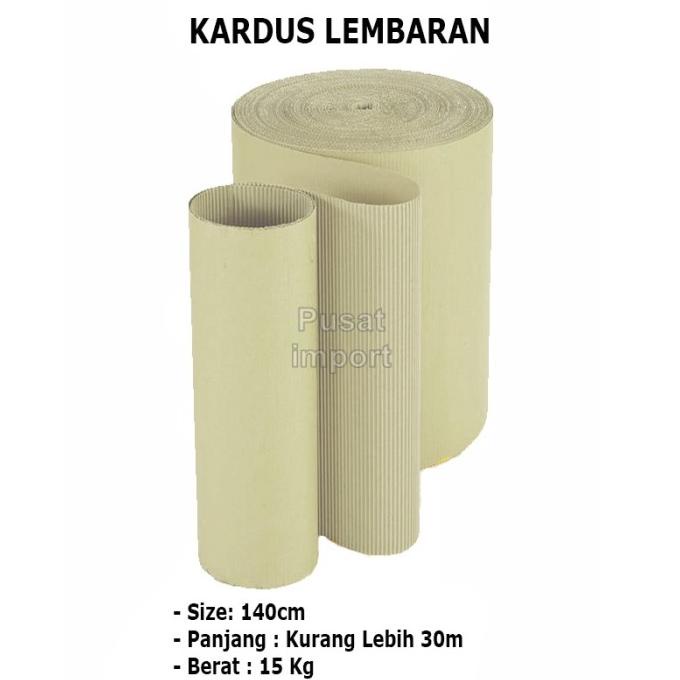 

Single Face 140 Cm Kardus Roll Lembaran Gulungan Corrugated Gelombang