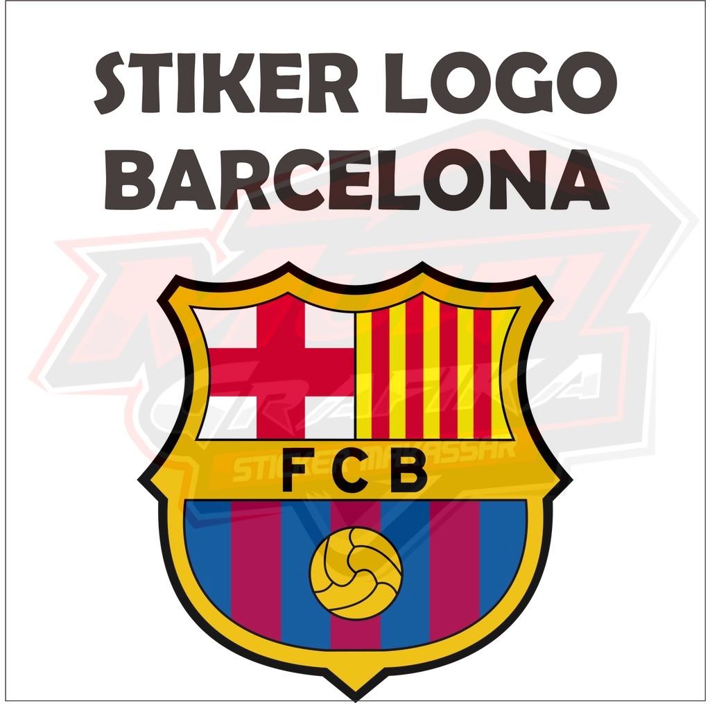 

Stiker Sticker Helm LOGO laptop Handphone Motor Mobil BARCELONA VISCA BARCA FCB multi stiker