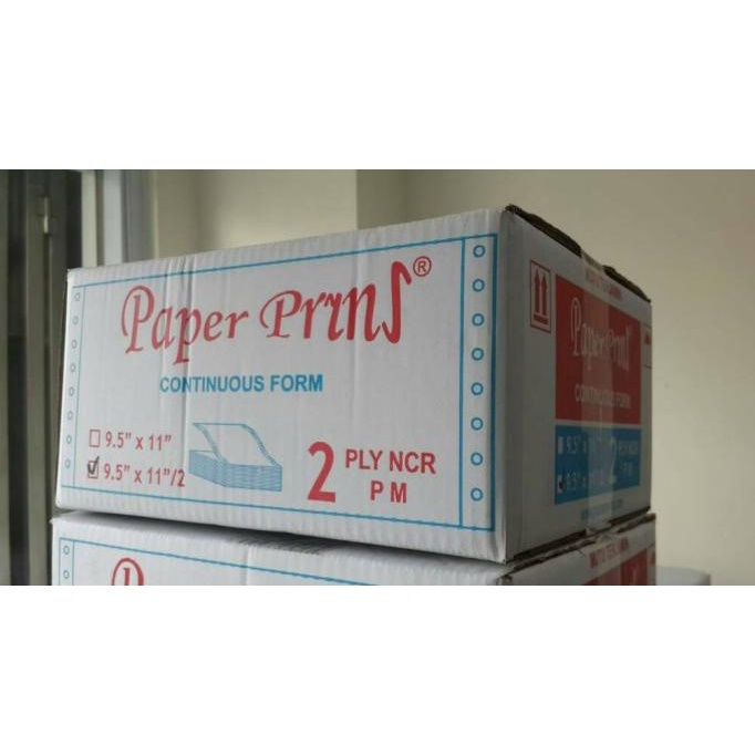 

Continuous Form Paper Prins 9.5"X11"/2 - 2 Ply