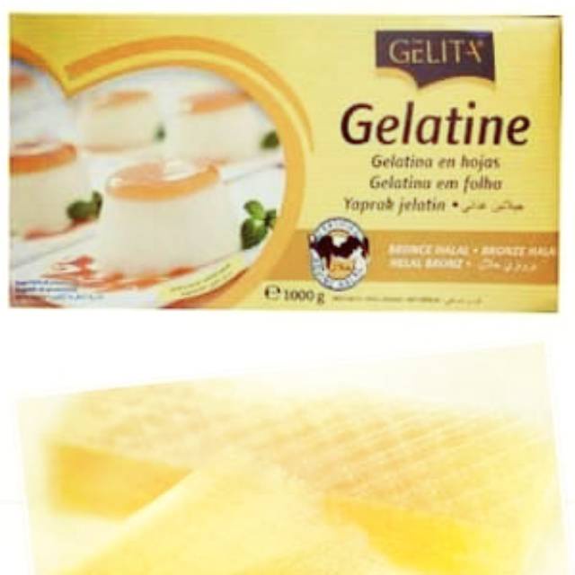 

Gelatine Sheet Sheet / Gelatine Lembaran Sapi Halal / Gelatin