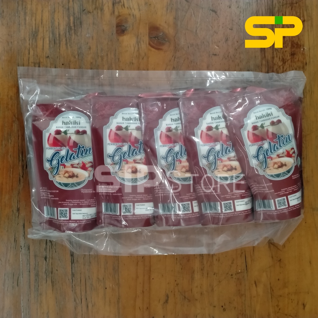 

Hakiki Gelatin Bubuk / Gelatin Sapi / Gelatin 100 Gr Gelatine Powder