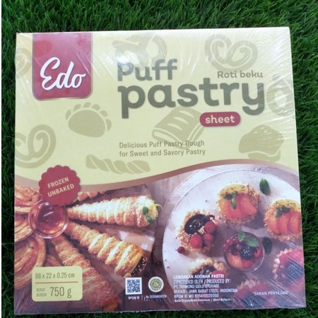 

Edo Puff Pastry Instant Sheet 25Cm Kue Kering