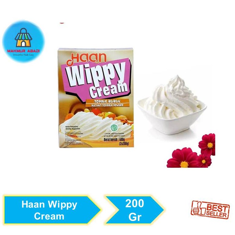 

Haan Wippy Cream Bubuk [200 G] Makmur Abadi Offcial Store