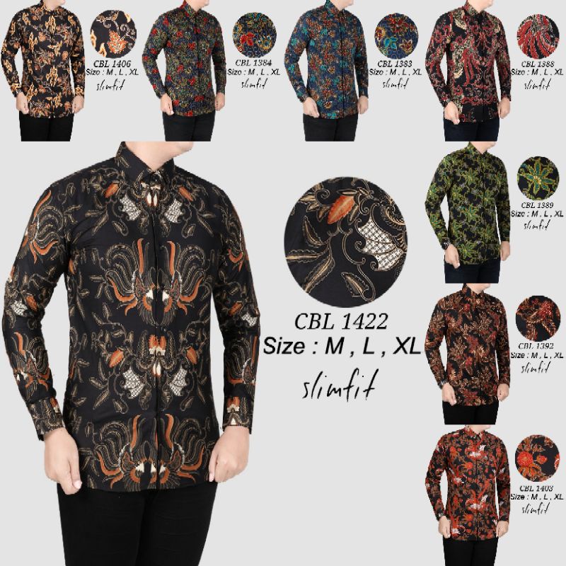 Kemeja Batik Pria Slimfit Colin Dion / Batik Premium BISA COD