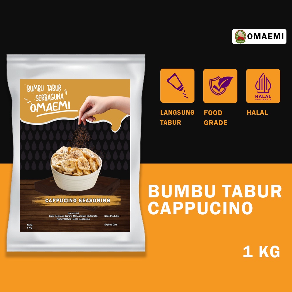 

Bumbu Tabur Cappucino Seasoning Halal Food Grade 1 Kg