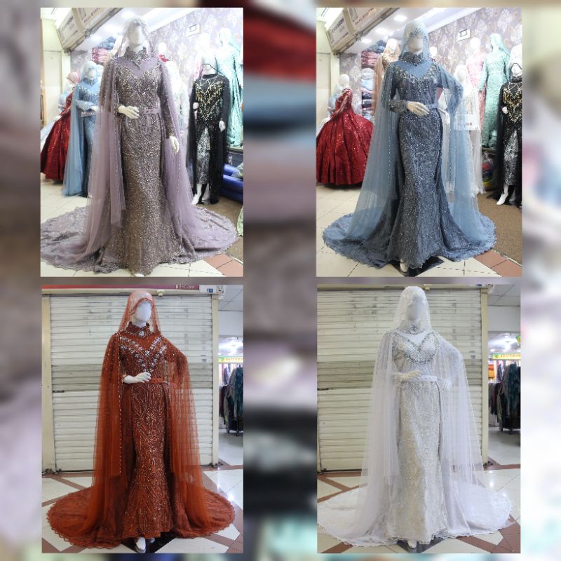 SLIM EKOR / SLIM PENGANTIN/ SLIM DRESS EKOR LEPASAN