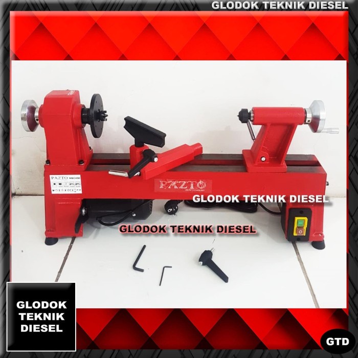 ✅Ready Pazto Mesin Bubut Kayu 450 Mm Wood Lathe Machine 45 Cm Original Kokoh Limited