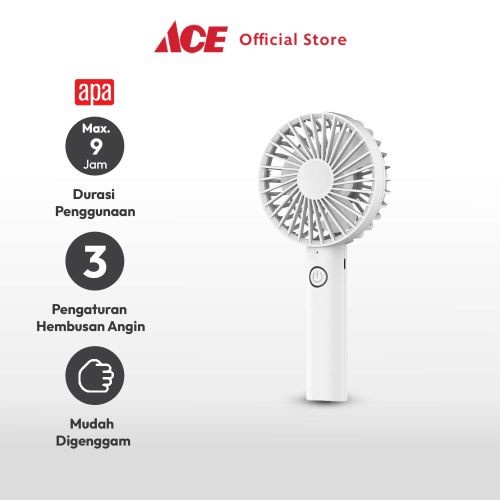 Discount Ace - Apa 3 Inci Kipas Angin Meja Portabel - Putih /KIPAS ANGIN MINI/KIPAS ANGIN