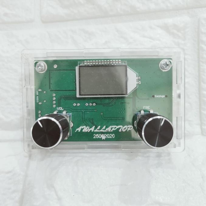 DELLAS casing fm radio tuner digital dsp pll radio casing akrilik saja gan