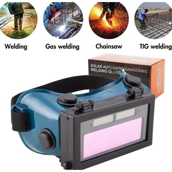 DELLAS welding glasses kacamata las kaca mata las otomatis helm las listrik