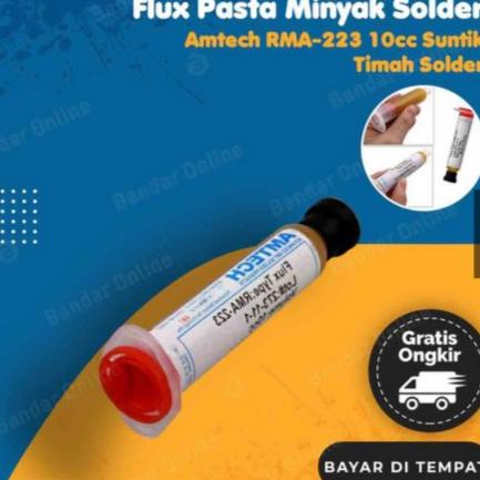 DELLAS flux solder amtex flux suntik solder SMD amtech flux pasta solder