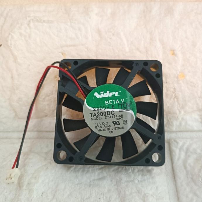 DELLAS kipas 5cm fan nidec 50x50mm 12V kipas 12vdc fan tipis 1cm