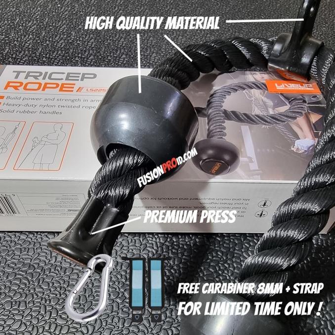 Tricep Rope Tali Latihan Triceps Handle Bar Gym Fitnes Fitness Livepro